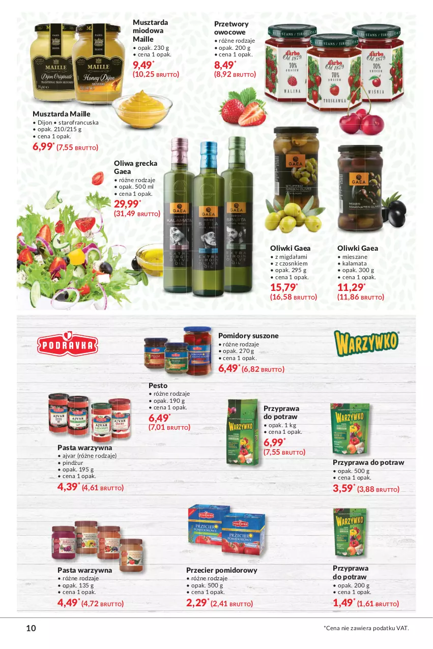 Gazetka promocyjna Makro - [Oferta specjalna] Delikatesy - ważna 23.03 do 03.04.2021 - strona 10 - produkty: Mus, Musztarda, Oliwki, Pasta warzywna, Pesto, Pomidory, Przyprawa do potraw