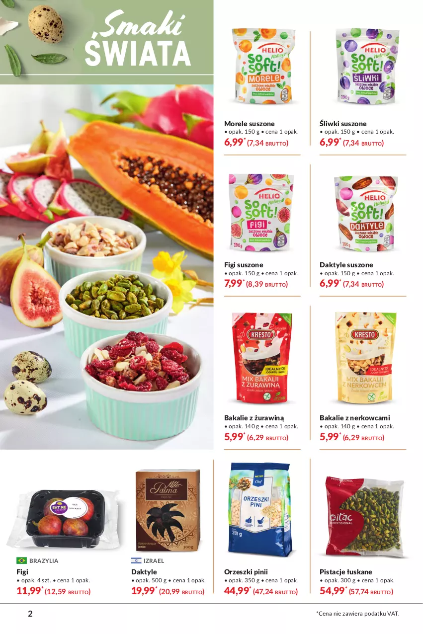 Gazetka promocyjna Makro - [Oferta specjalna] Delikatesy - ważna 23.03 do 03.04.2021 - strona 2 - produkty: Daktyle, Figi, Orzeszki, Pistacje