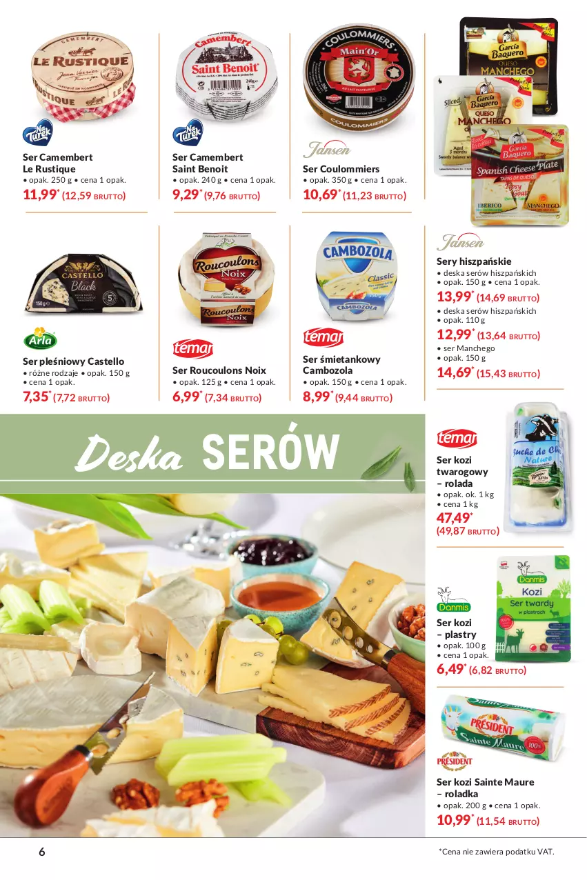 Gazetka promocyjna Makro - [Oferta specjalna] Delikatesy - ważna 23.03 do 03.04.2021 - strona 6 - produkty: Camembert, Deska serów, Rolada, Rust, Ser, Ser kozi, Ser pleśniowy