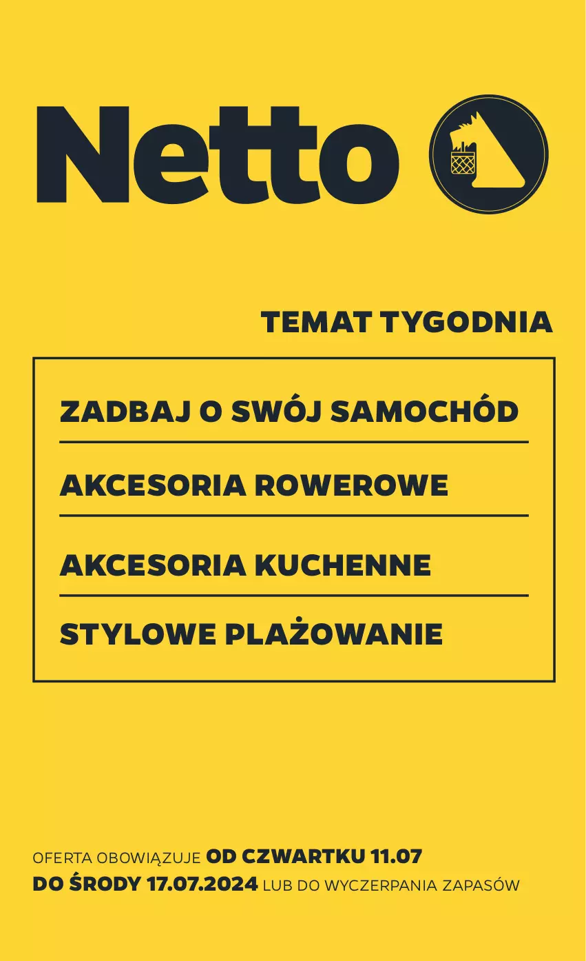 Gazetka promocyjna Netto - Akcesoria i dodatki - ważna 11.07 do 17.07.2024 - strona 1 - produkty: Rower, Samochód