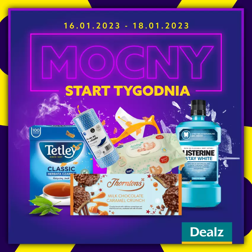 Gazetka promocyjna Dealz - WIELKIE OSZCZĘDZANIEMocny Start Tygodnia w Dealz! - ważna 16.01 do 18.01.2023 - strona 1