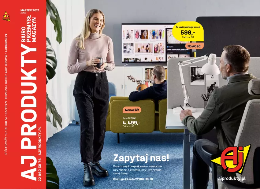 Gazetka promocyjna AJ Produkty - Marzec - ważna 01.03 do 31.03.2021 - strona 1 - produkty: Biuro, Fa, Krzesło, Sofa