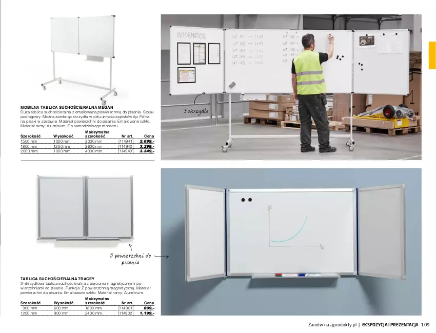 Gazetka promocyjna AJ Produkty - Marzec - ważna 01.03 do 31.03.2021 - strona 109 - produkty: Mobil, Półka, Sok, Stojak, Tablica suchościeralna