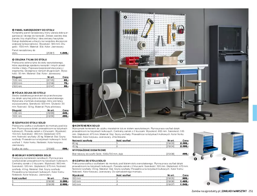 Gazetka promocyjna AJ Produkty - Marzec - ważna 01.03 do 31.03.2021 - strona 251 - produkty: Blat roboczy, Haczyk, Mobil, Piec, Płyta, Półka, Sok, Szafka, Szyny, Uchwyty