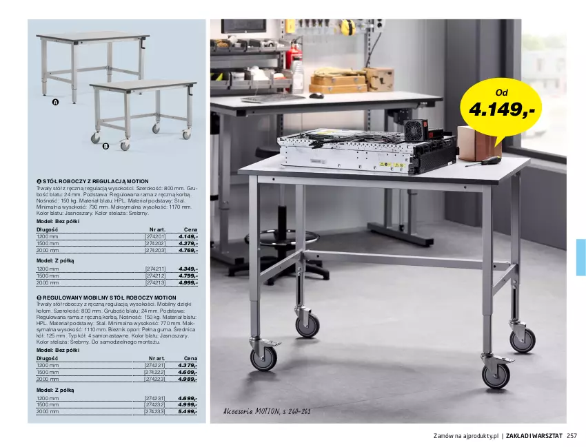 Gazetka promocyjna AJ Produkty - Marzec - ważna 01.03 do 31.03.2021 - strona 257 - produkty: Bieżnik, HP, Mobil, Rama, Sok, Stół