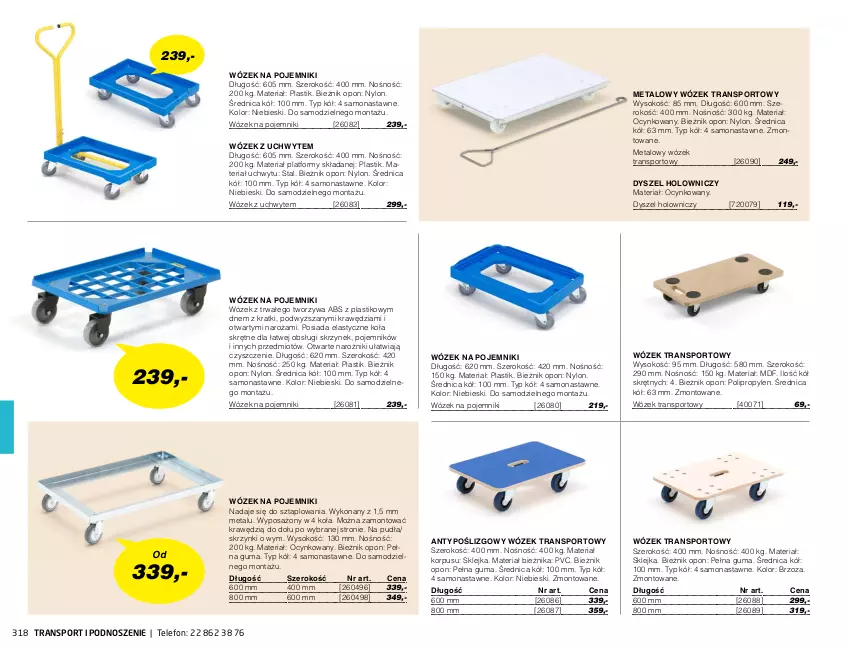 Gazetka promocyjna AJ Produkty - Marzec - ważna 01.03 do 31.03.2021 - strona 318 - produkty: Bieżnik, Cynk, Klej, Narożnik, Pojemnik, Por, Sok, Sport, Telefon, Tran, Wózek, Wózek transportowy