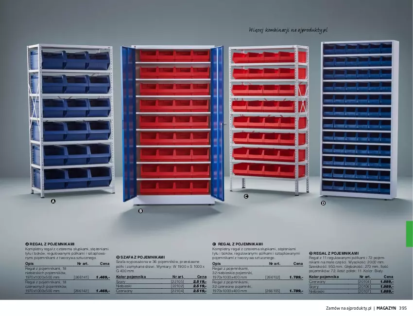 Gazetka promocyjna AJ Produkty - Marzec - ważna 01.03 do 31.03.2021 - strona 395 - produkty: Drzwi, Fa, Pojemnik, Półka, Regał, Sok, Szafa