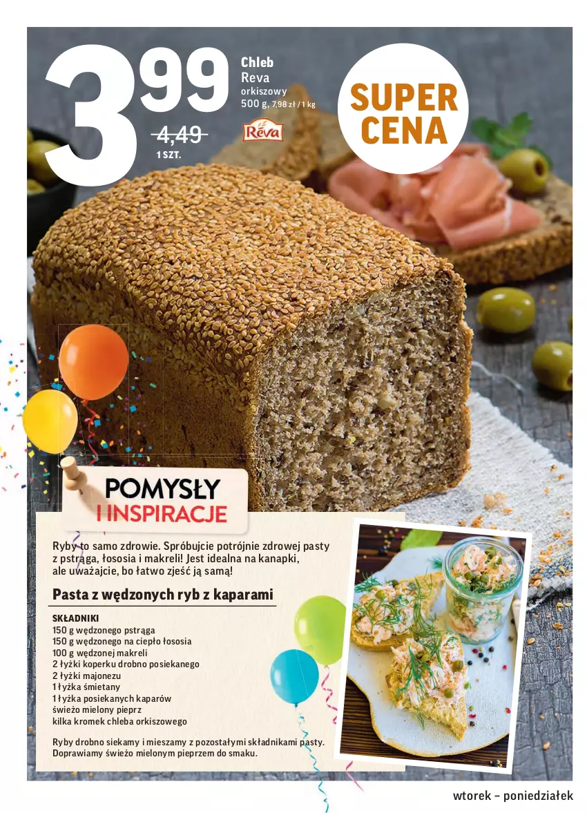 Gazetka promocyjna Intermarche - Gazetka promocyjna - ważna 21.09 do 27.09.2021 - strona 22 - produkty: Chleb, Majonez, Pieprz, Pstrąg, Sos, Zdrowie