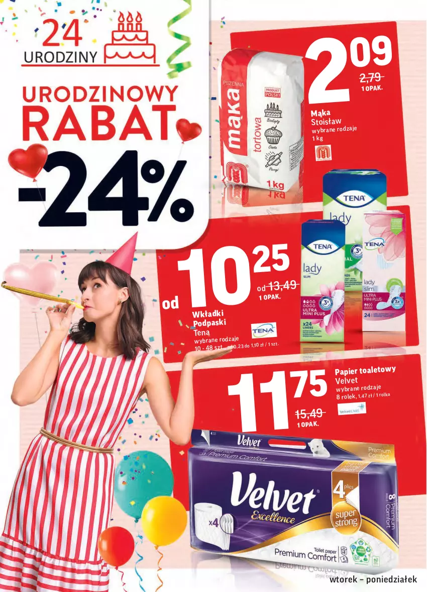 Gazetka promocyjna Intermarche - Gazetka promocyjna - ważna 21.09 do 27.09.2021 - strona 4 - produkty: Mąka, Papier, Velvet