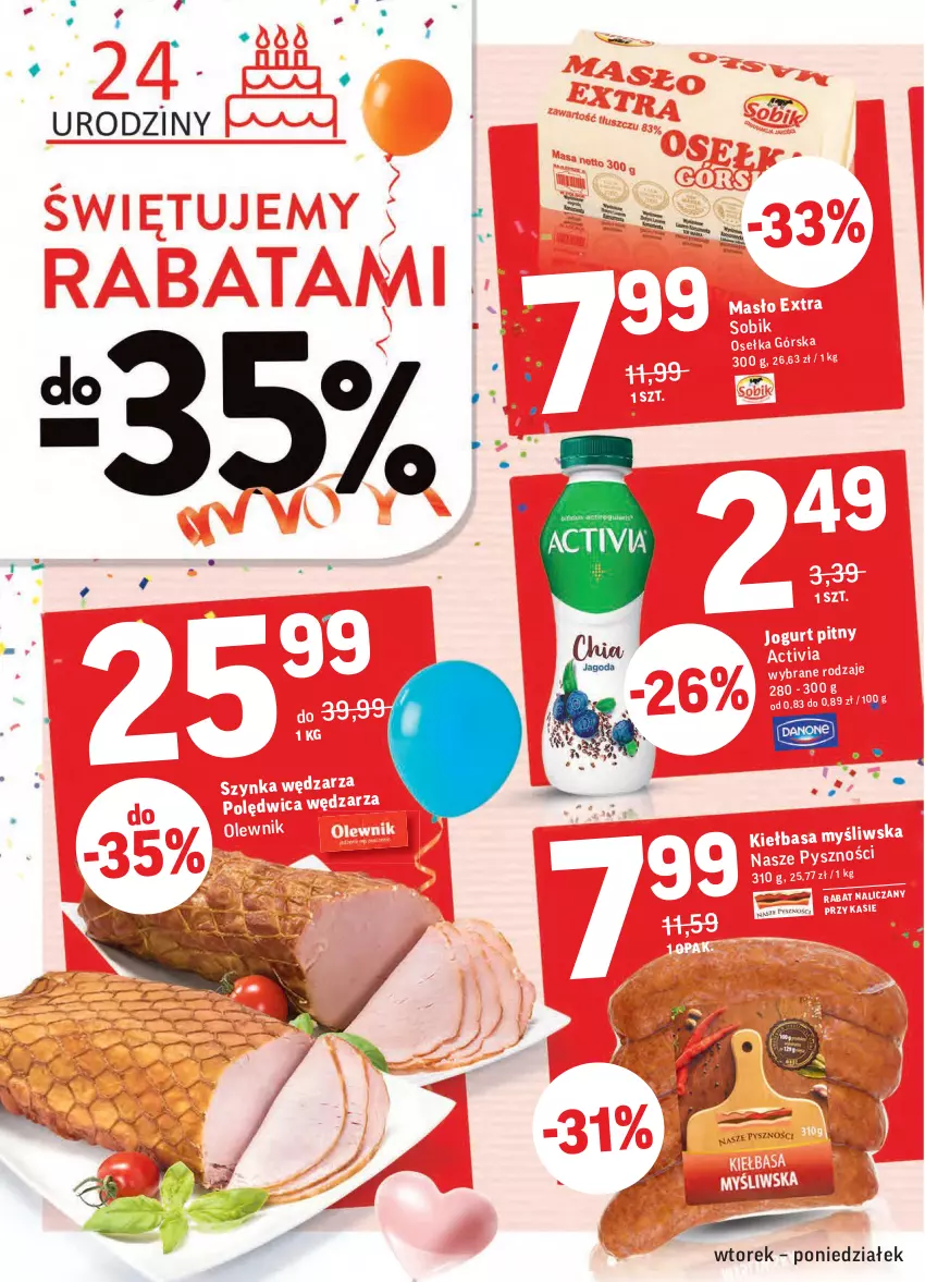 Gazetka promocyjna Intermarche - Gazetka promocyjna - ważna 21.09 do 27.09.2021 - strona 6 - produkty: Activia, Jogurt, Jogurt pitny, Olewnik