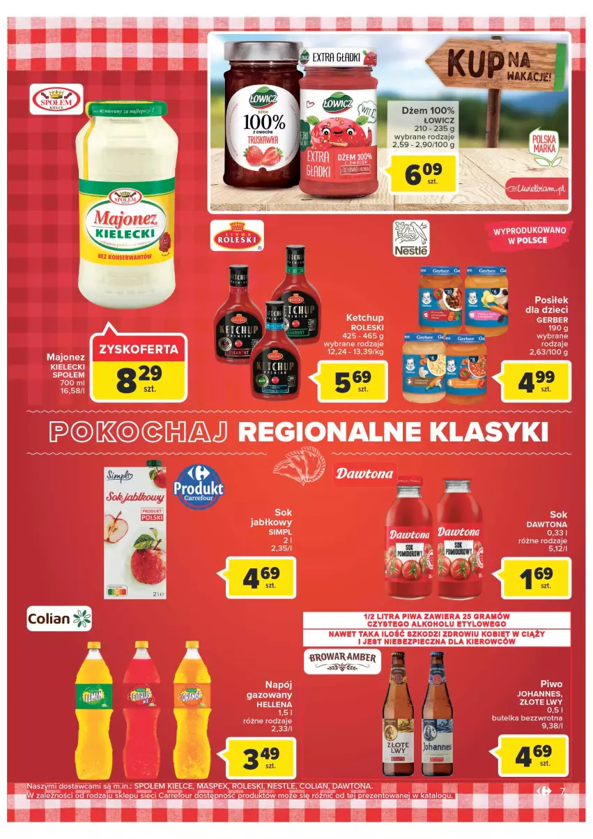 Gazetka promocyjna Carrefour - Gazzetka Polskie znane i kochane - ważna 23.08 do 29.08.2022 - strona 7 - produkty: Dżem