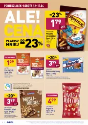 Gazetka promocyjna Aldi - Gazetka - ważna od 17.04 do 17.04.2021 - strona 8 - produkty: Piec, Mus, Gra, Kupiec, Wafelek, Tera, Owsianka, Tonik, Popcorn, Baton, Knoppers, Müsli, Kakao, Fa