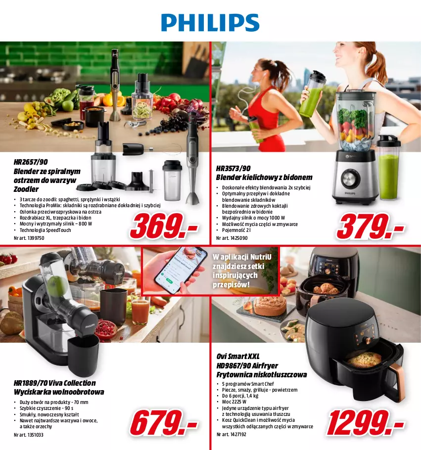 Gazetka promocyjna Media Markt - Gazetka Media Markt - ważna 12.10 do 30.10.2021 - strona 12 - produkty: Blender, Gra, Grill, Osłonka, Owoce, Por, Spaghetti, Trzepaczka, Warzywa, Warzywa i owoce, Wyciskarka, Wyciskarka wolnoobrotowa