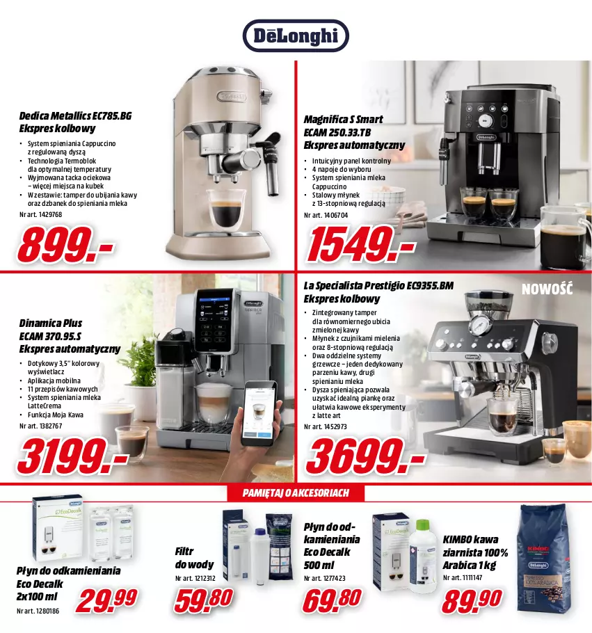 Gazetka promocyjna Media Markt - Gazetka Media Markt - ważna 12.10 do 30.10.2021 - strona 13 - produkty: Amica, BIC, Cappuccino, Dzbanek, Kawa, Kawa ziarnista, Kubek, Mięta, Młynek, Mobil, Napoje, Top