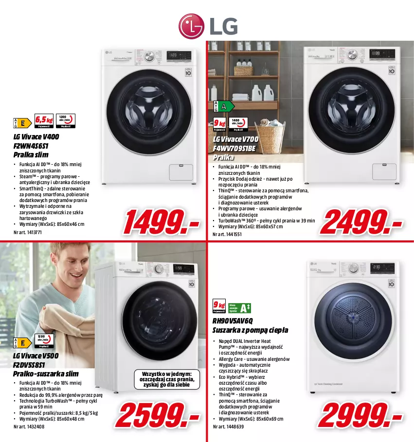 Gazetka promocyjna Media Markt - Gazetka Media Markt - ważna 12.10 do 30.10.2021 - strona 3 - produkty: Drzwi, Dzieci, Gra, LG, Por, Pralka, Pralki, Pralko-suszarka, Smartfon, Suszarka, Suszarki