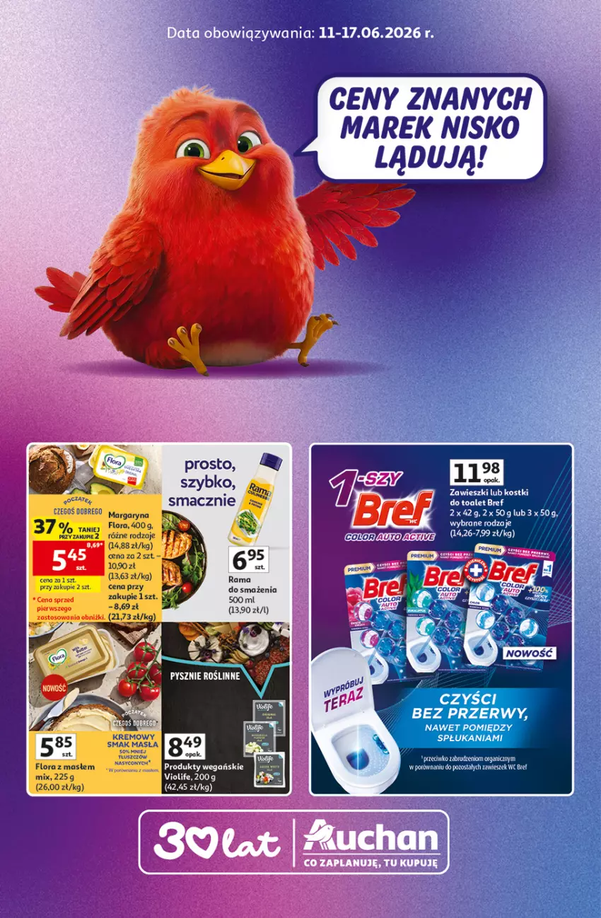 Gazetka promocyjna Auchan - Gazetka Znane Marki Hipermarket Auchan - ważna 11.06 do 17.06.2026 - strona 1 - produkty: Rama, Zawieszki