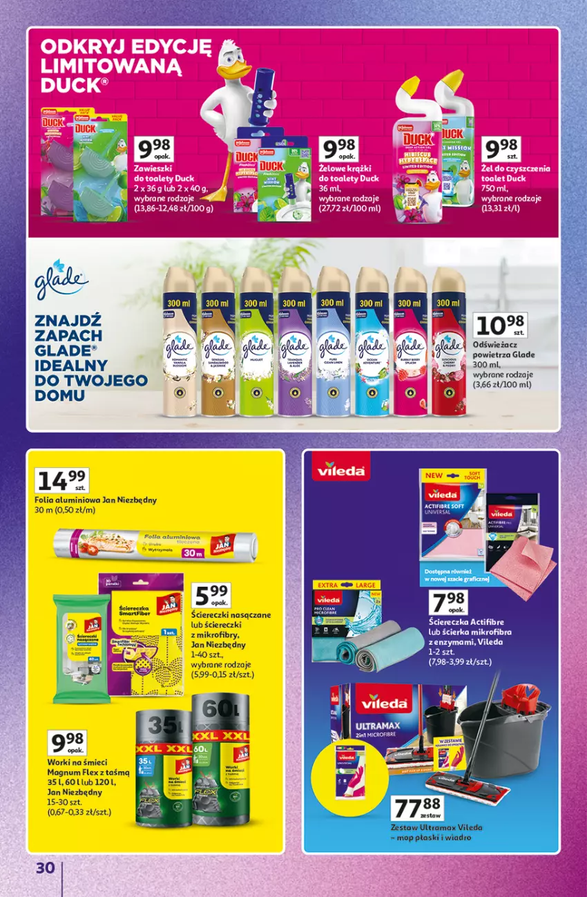 Gazetka promocyjna Auchan - Gazetka Znane Marki Hipermarket Auchan - ważna 11.06 do 17.06.2026 - strona 30 - produkty: Fa, Folia aluminiowa, Gra, Jan Niezbędny, LG, Rama, Vileda