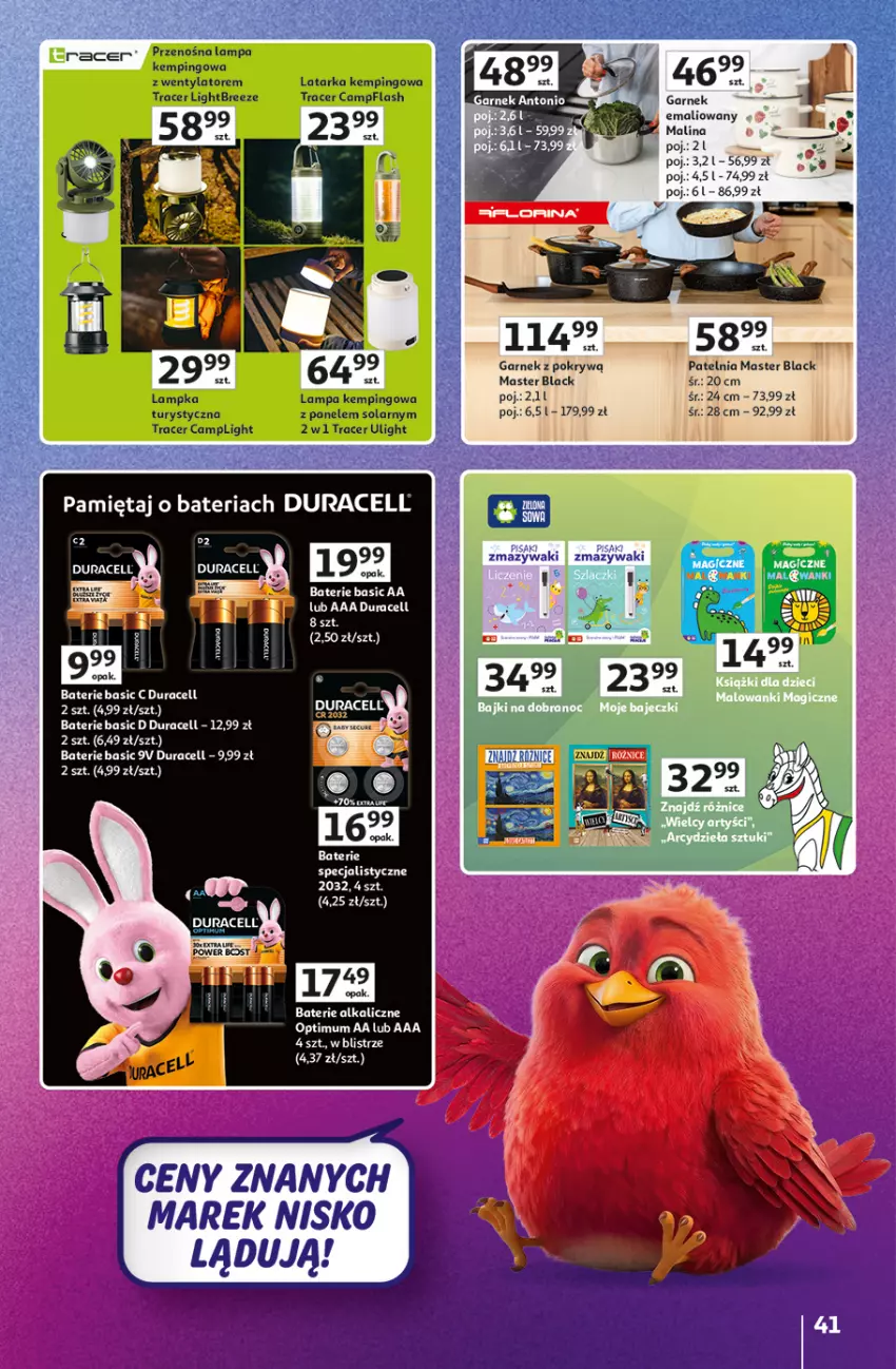 Gazetka promocyjna Auchan - Gazetka Znane Marki Hipermarket Auchan - ważna 11.06 do 17.06.2026 - strona 41 - produkty: Bateria, Duracell, Garnek, Garnek z pokrywą, Lack, Mięta, Patelnia
