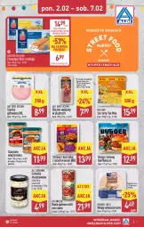 Gazetka promocyjna Aldi - Oferta weekendowa - Gazetka - ważna od 07.02 do 07.02.2026 - strona 1 - produkty: Kurczak, All Seasons, Sos, Ser, Filet z mintaja, Wieprzowina, Golden Seafood, Szynka, Burger, Boczek, Mintaj, Danie gotowe