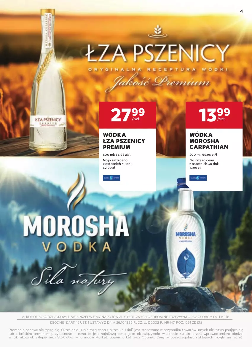 Gazetka promocyjna Stokrotka - W dobrym smaku! - ważna 17.06 do 16.07.2025 - strona 4 - produkty: Optima, Wódka