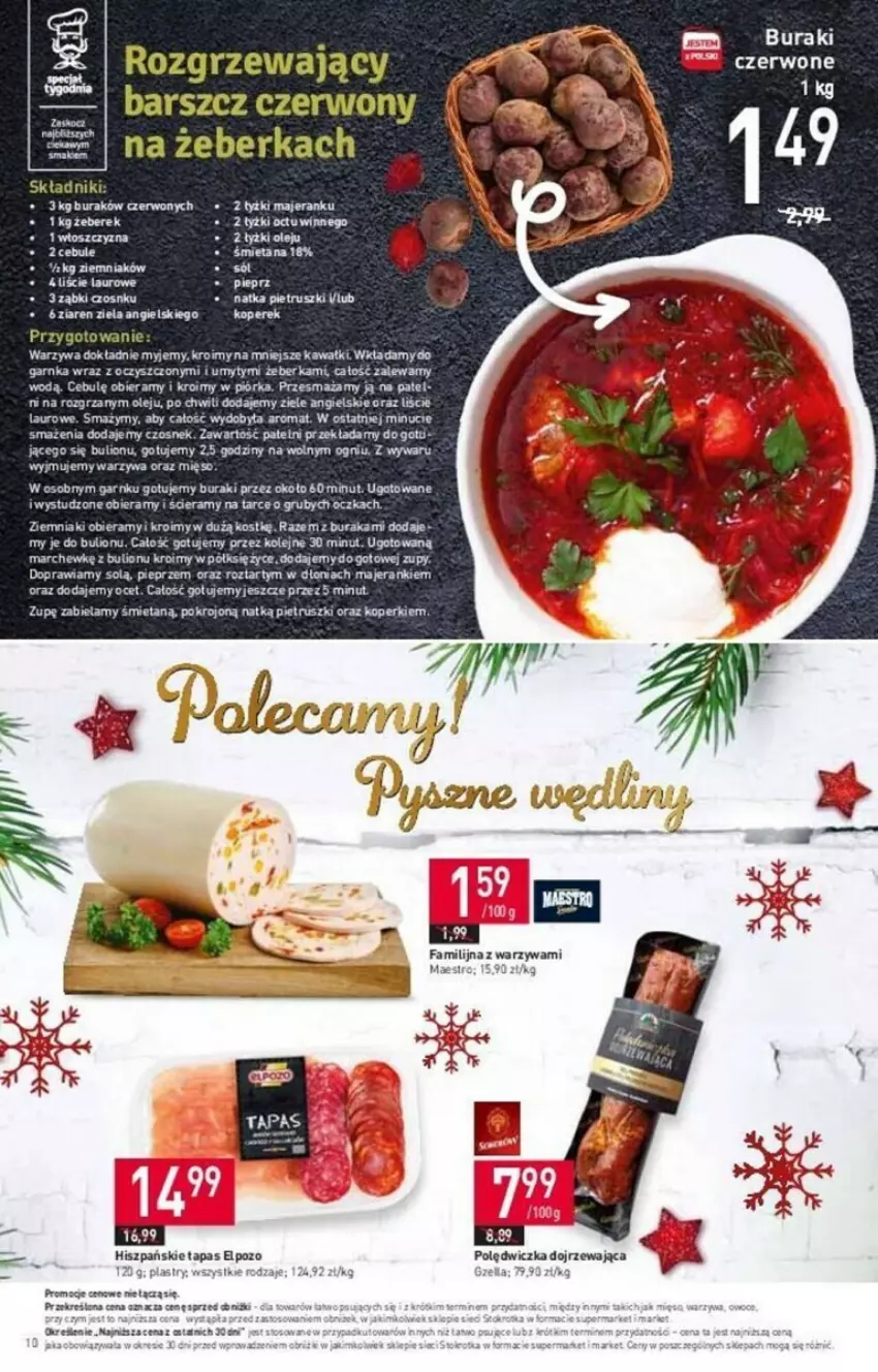 Gazetka promocyjna Stokrotka - ważna 14.12 do 19.12.2023 - strona 2 - produkty: Bulion, Buraki, Czosnek, Fa, Gra, Kawa, Laur, Lion, Mięso, Natka pietruszki, Ocet, Olej, Pieprz, Por, Warzywa, Ziele angielskie, Ziemniaki