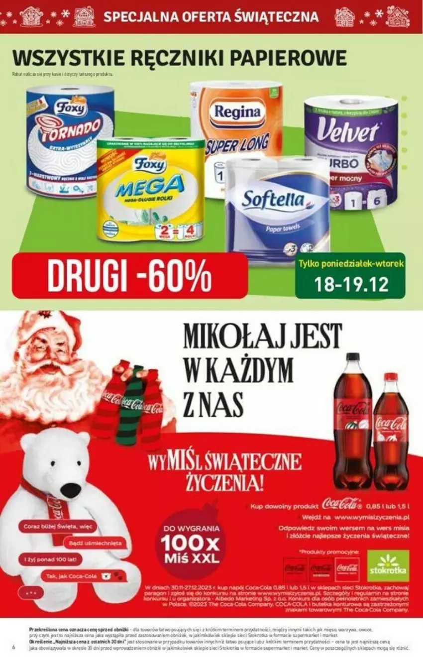 Gazetka promocyjna Stokrotka - ważna 14.12 do 19.12.2023 - strona 30 - produkty: Gin, LG, Papier, Ręcznik, Ręczniki papierowe