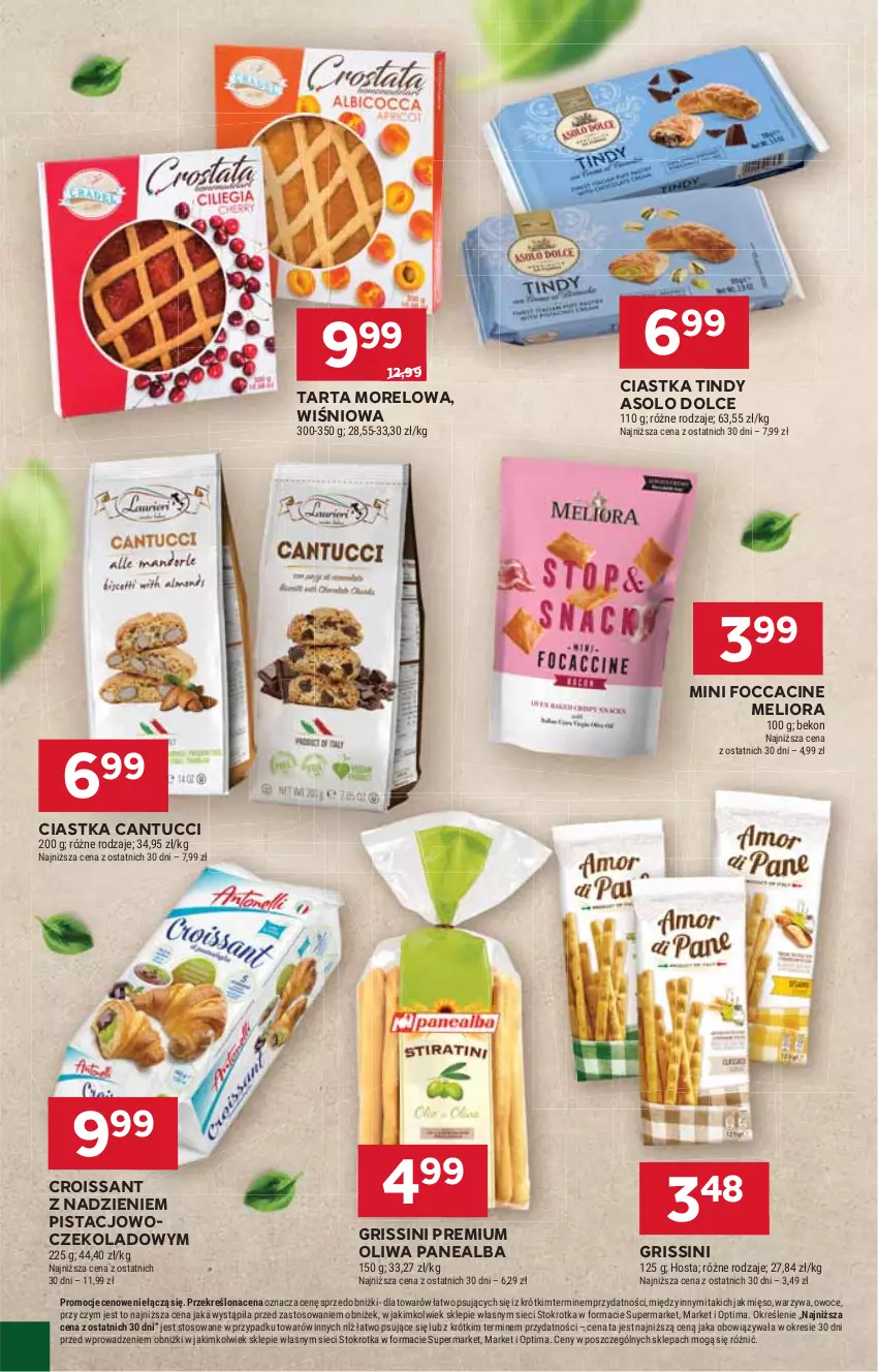 Gazetka promocyjna Stokrotka - Market - ważna 16.04 do 22.04.2026 - strona 26 - produkty: Beko, Ciastka, Croissant, Grissini, Mięso, Optima, Owoce, Tarta, Warzywa