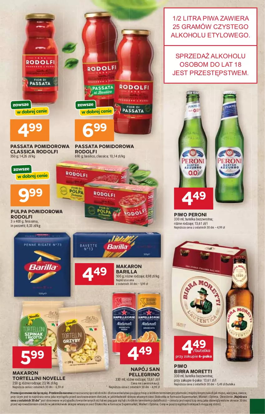 Gazetka promocyjna Stokrotka - Market - ważna 16.04 do 22.04.2026 - strona 27 - produkty: Barilla, Gra, Makaron, Mięso, Napój, Odol, Optima, Owoce, Piwa, Piwo, Pulpa pomidorowa, Warzywa