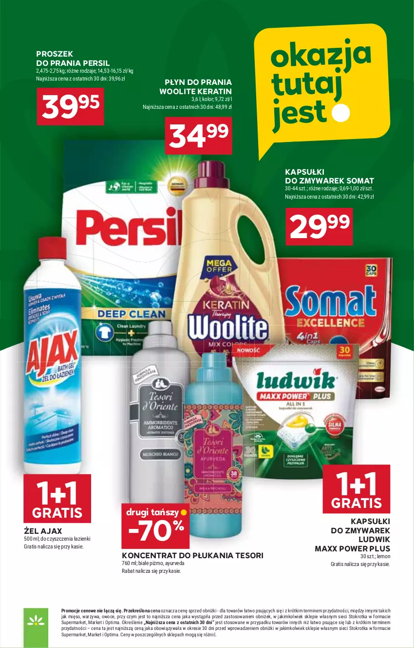 Gazetka promocyjna Stokrotka - Market - ważna 16.04 do 22.04.2026 - strona 32 - produkty: Ajax, Gra, HP, Ludwik, Persil, Płyn do prania, Proszek do prania, Somat, Woolite