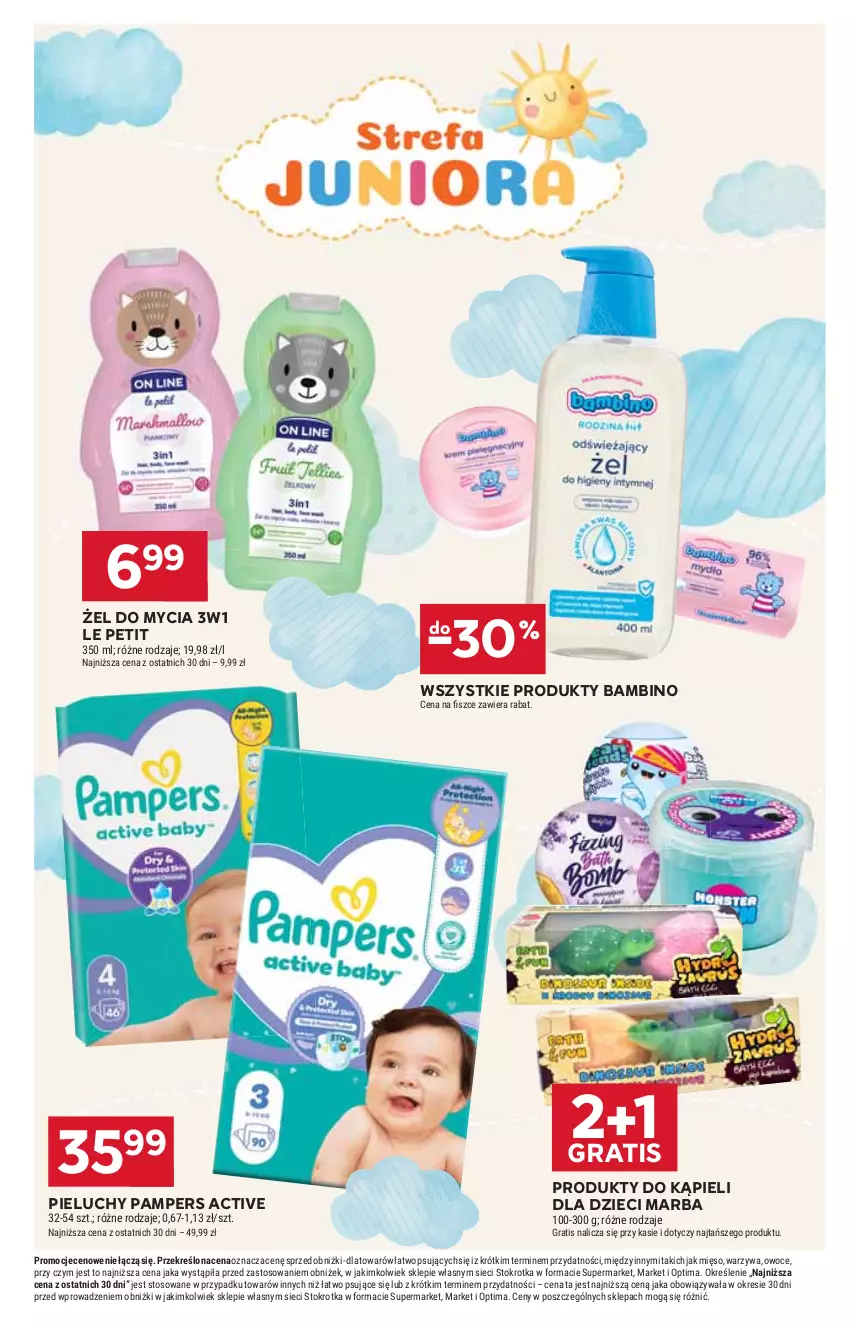 Gazetka promocyjna Stokrotka - Market - ważna 16.04 do 22.04.2026 - strona 37 - produkty: Dzieci, Gra, Mięso, Optima, Owoce, Pampers, Pieluchy, Warzywa