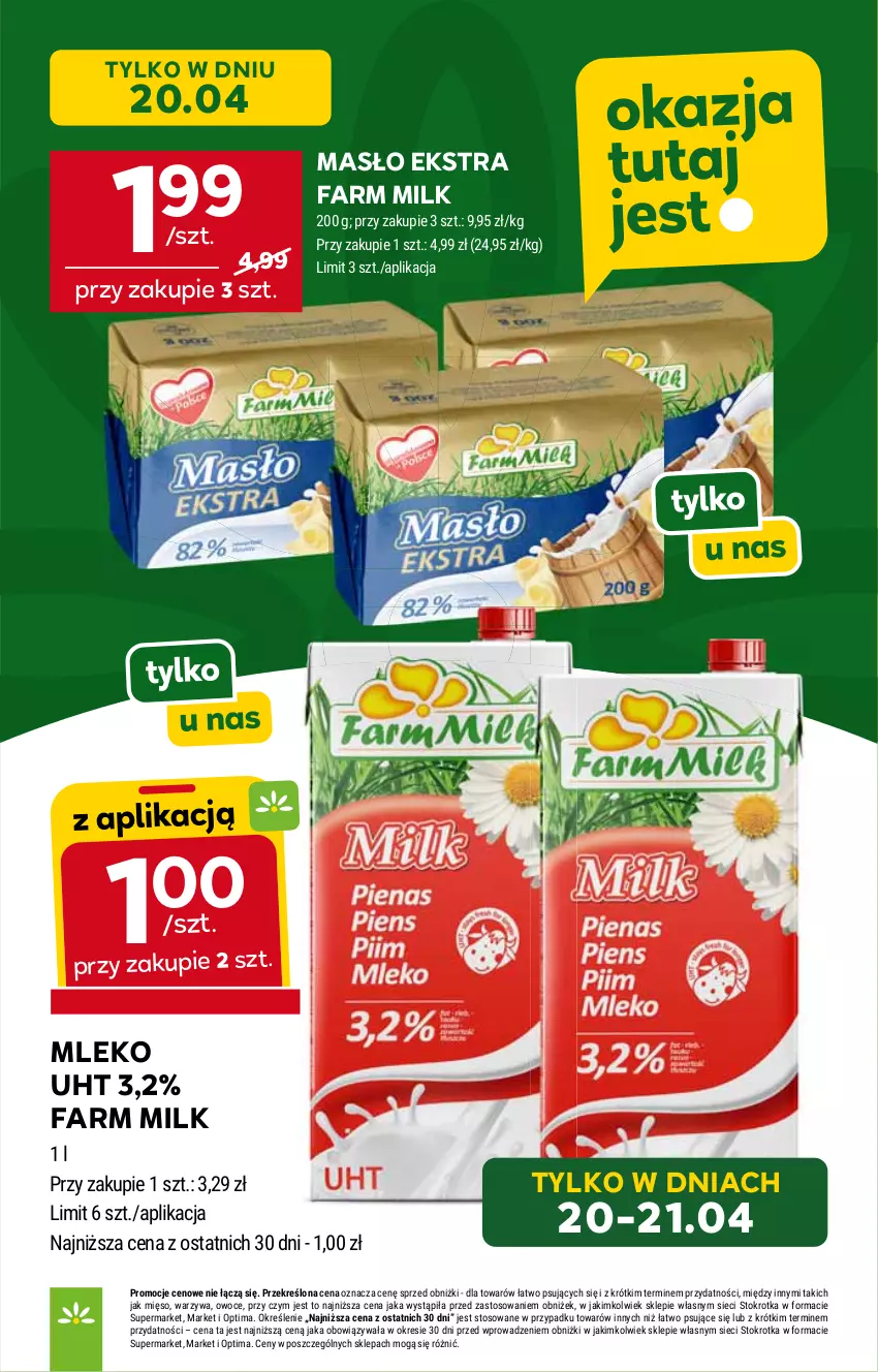 Gazetka promocyjna Stokrotka - Market - ważna 16.04 do 22.04.2026 - strona 6 - produkty: Fa, Farm Milk, HP, Masło, Mleko