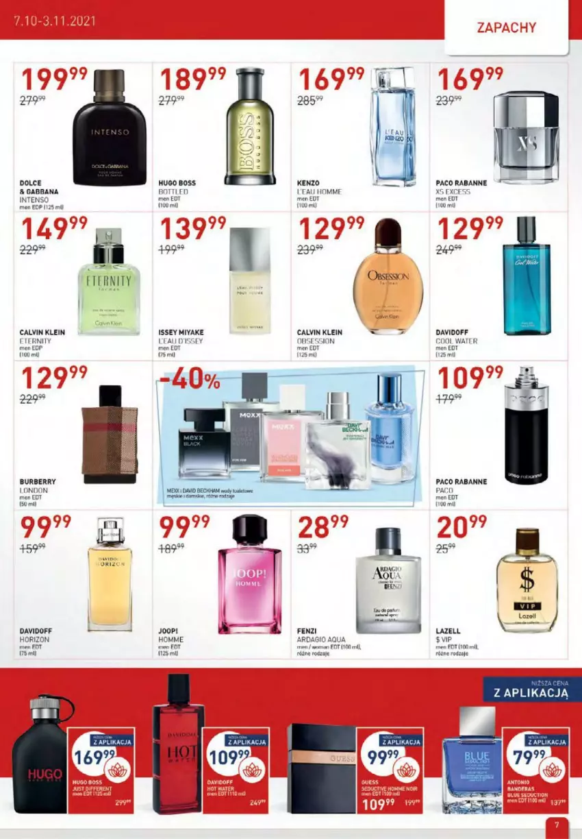 Gazetka promocyjna Drogerie Jawa - ważna 07.10 do 03.11.2021 - strona 7 - produkty: Burberry, Calvin Klein, Davidoff, Fa, Hugo Boss, JOOP!, Kenzo, Lazell, Paco Rabanne