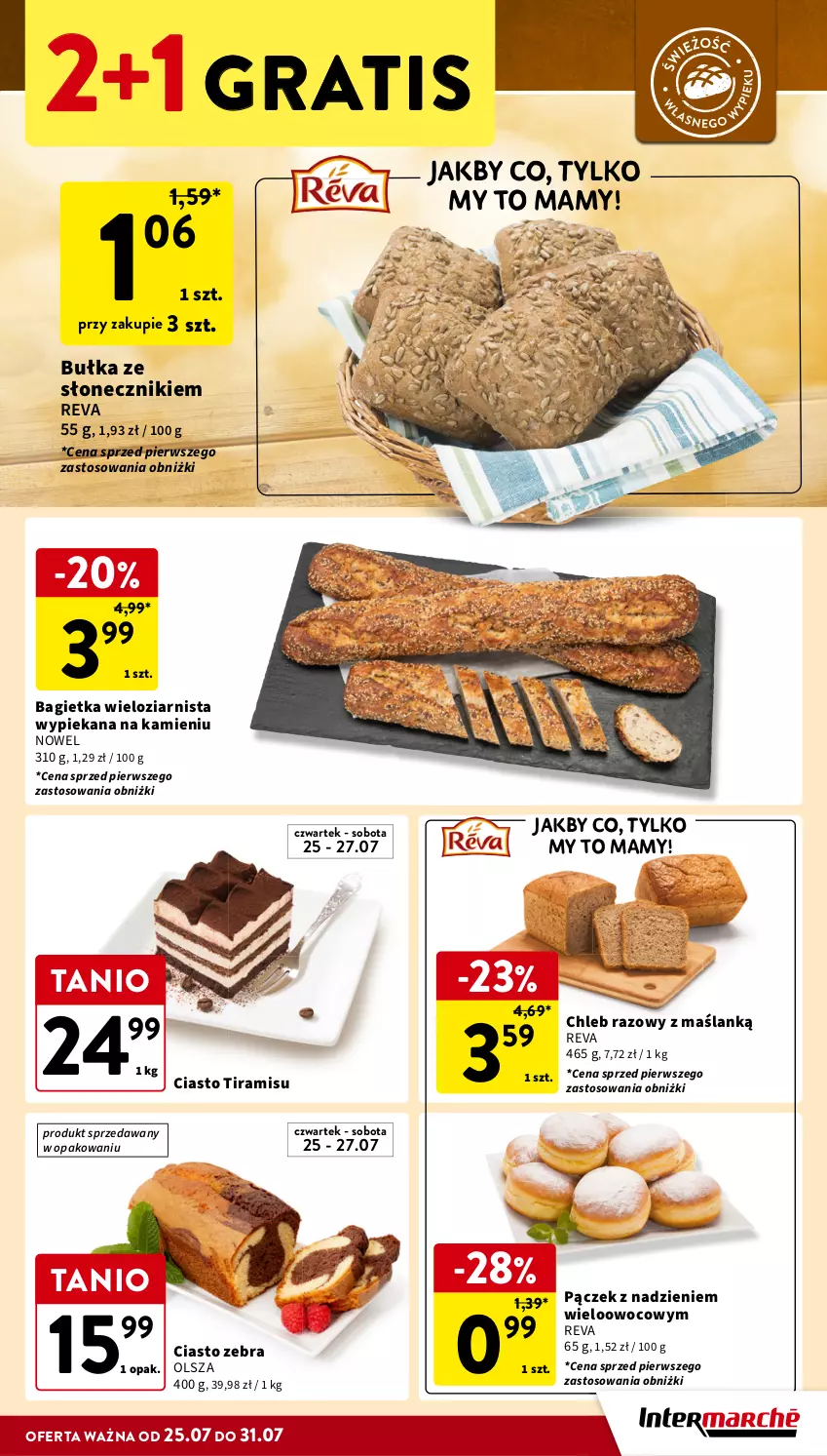 Gazetka promocyjna Intermarche - Gazetka Intermarche - ważna 25.07 do 31.07.2024 - strona 19 - produkty: Bagietka, Bułka, Chleb, Gra, Pączek