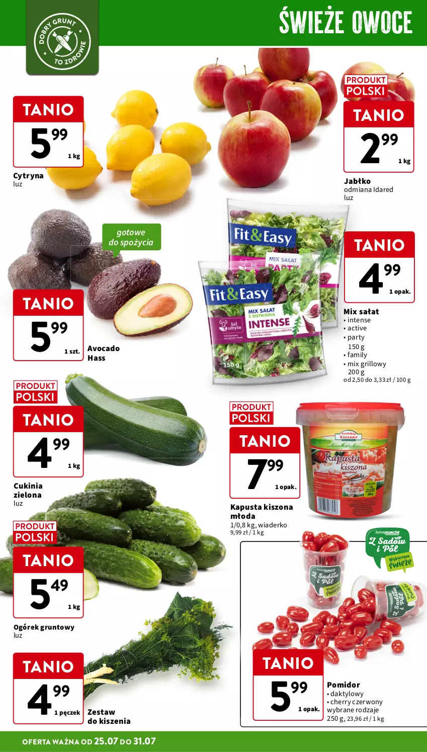 Gazetka promocyjna Intermarche - Gazetka Intermarche - ważna 25.07 do 31.07.2024 - strona 8 - produkty: Avocado, Fa, Grill, Grunt, Ogórek, Owoce, Sałat