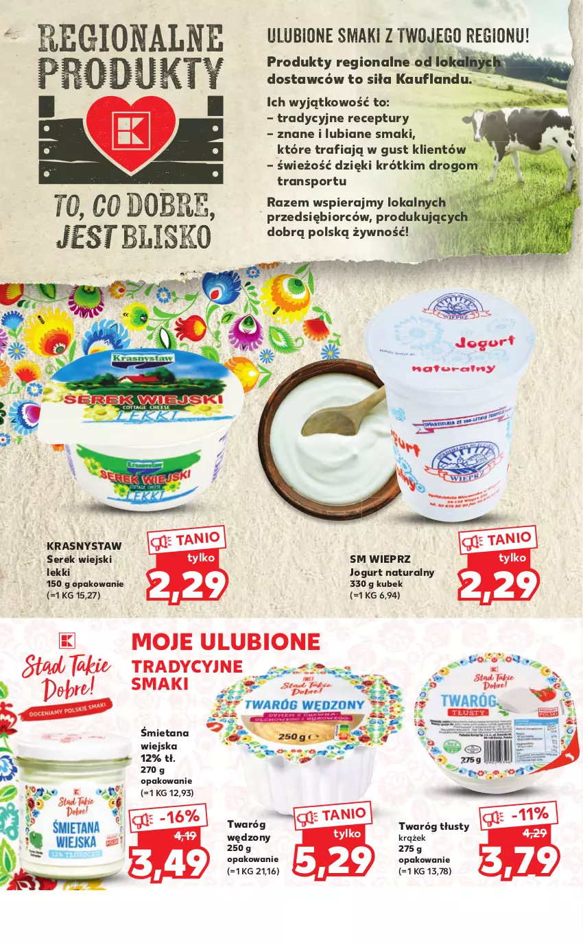 Gazetka promocyjna Kaufland - Katalog Regionalne Produkty - ważna 03.11 do 16.11.2022 - strona 2 - produkty: Jogurt, Jogurt naturalny, Kubek, Por, Ser, Serek, Serek wiejski, Sport, Tran, Twaróg, Twaróg tłusty