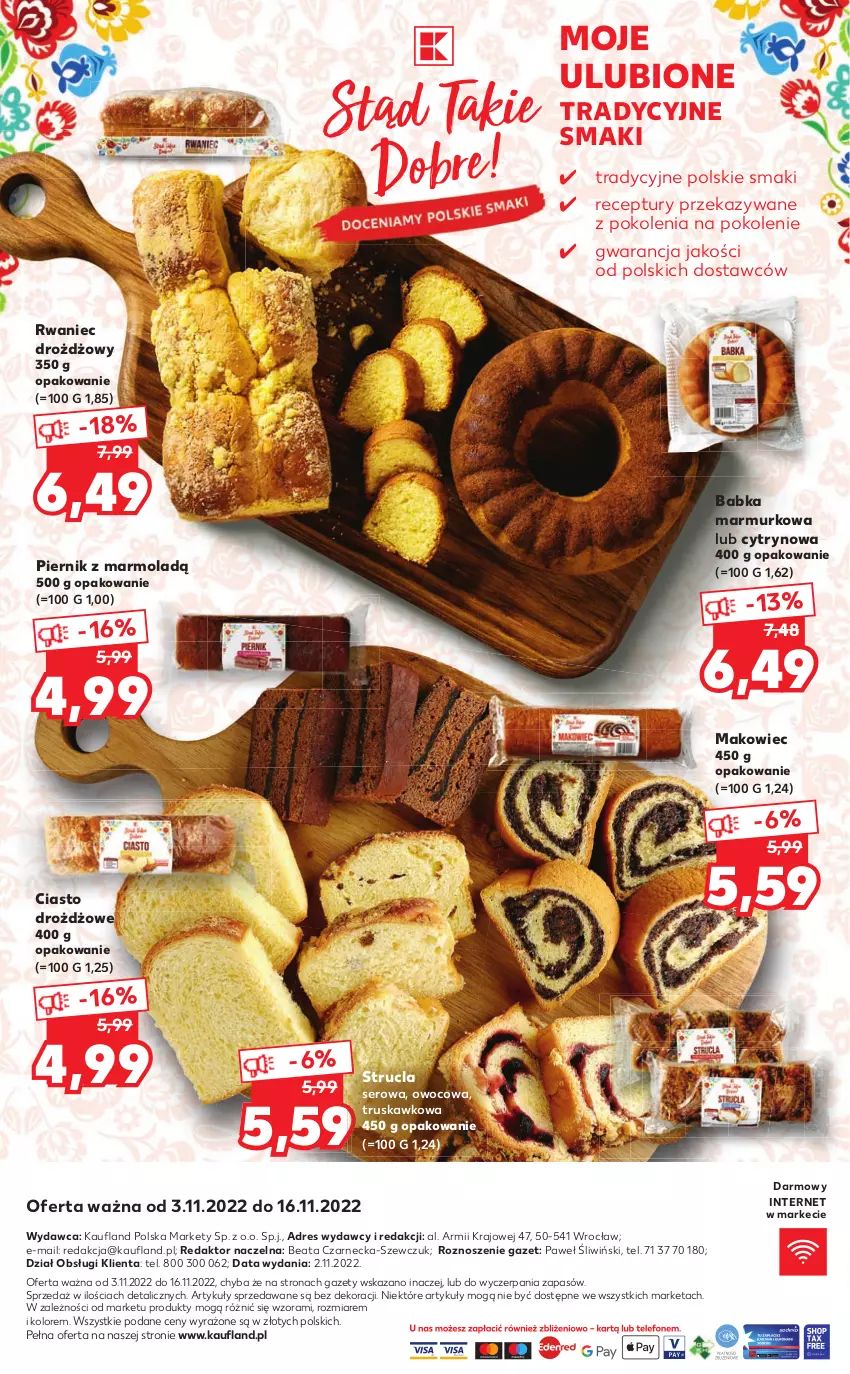 Gazetka promocyjna Kaufland - Katalog Regionalne Produkty - ważna 03.11 do 16.11.2022 - strona 8 - produkty: Babka, Dres, Makowiec, Mola, Piernik, Ser, Strucla