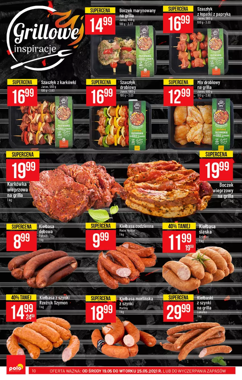 Gazetka promocyjna PoloMarket - Gazetka promocyjna  r - ważna 19.05 do 25.05.2021 - strona 10 - produkty: Boczek, Grill, Sos