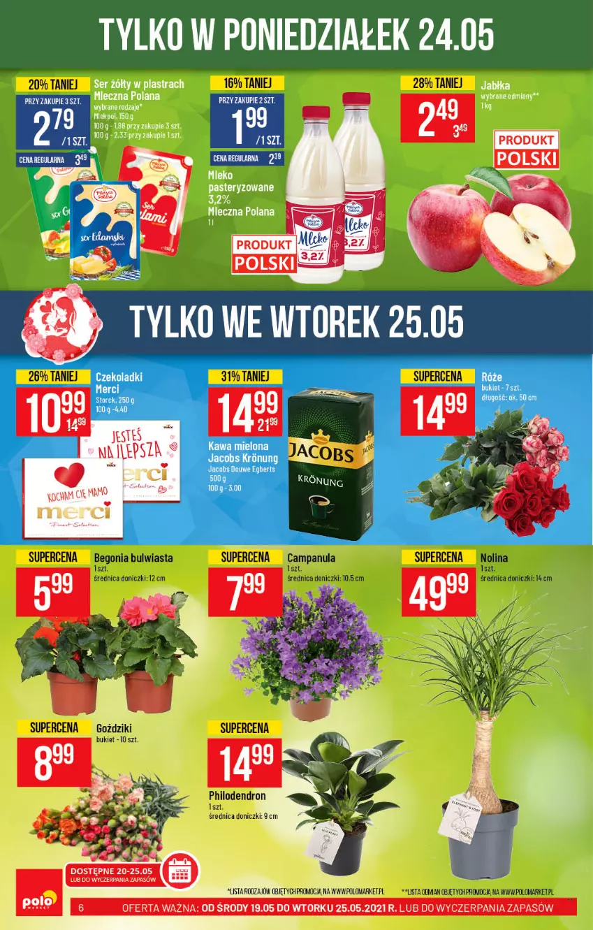 Gazetka promocyjna PoloMarket - Gazetka promocyjna r - ważna 19.05 do 25.05.2021 - strona 6 - produkty: Fa, Jabłka, Koc, LANA, Merci, Ser
