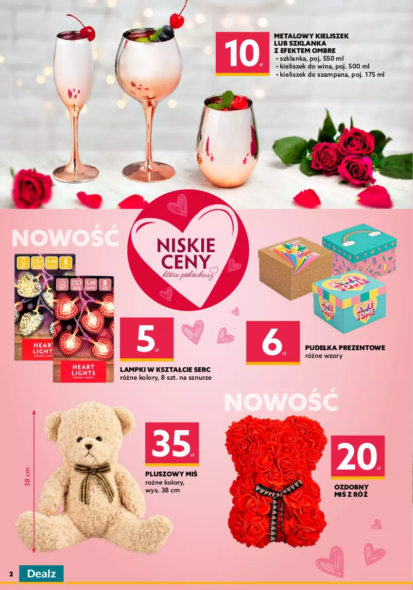 Gazetka promocyjna Dealz - NOWA GAZETKANiskie ceny, które pokochasz - ważna 09.02 do 22.02.2022 - strona 2 - produkty: Kieliszek, Ser, Sukulent, Szklanka, Wazon