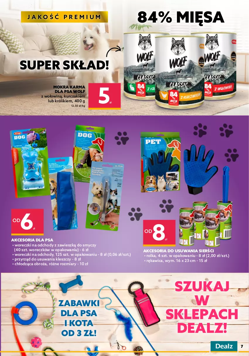 Gazetka promocyjna Dealz - NOWA GAZETKANiskie ceny, które pokochasz - ważna 09.02 do 22.02.2022 - strona 7 - produkty: Królik, Kurczak, Mokra karma, Pedigree, Przysmaki, Smycz, Sucha karma