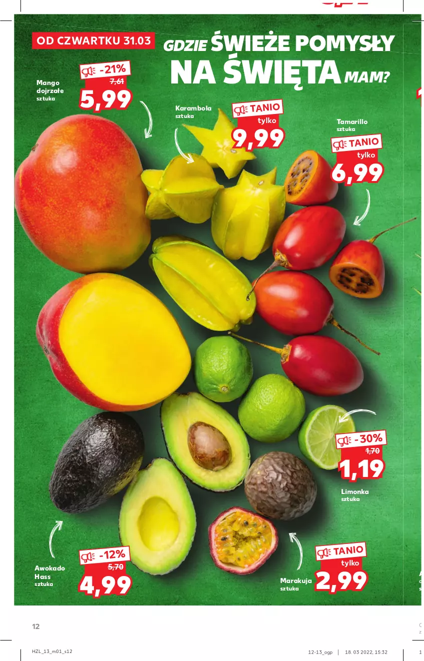 Gazetka promocyjna Kaufland - Oferta specjalna - ważna 31.03 do 16.04.2022 - strona 12 - produkty: Limonka, Mango