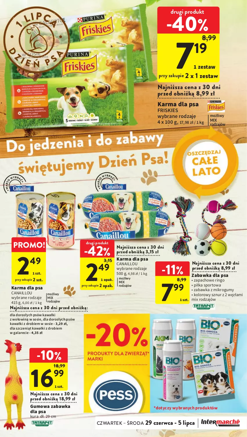 Gazetka promocyjna Intermarche - Gazetka Intermarche - ważna 29.06 do 05.07.2023 - strona 33 - produkty: Canaillou, Friskies, Gala, Kawa, Por, Sos, Sport, Zabawka