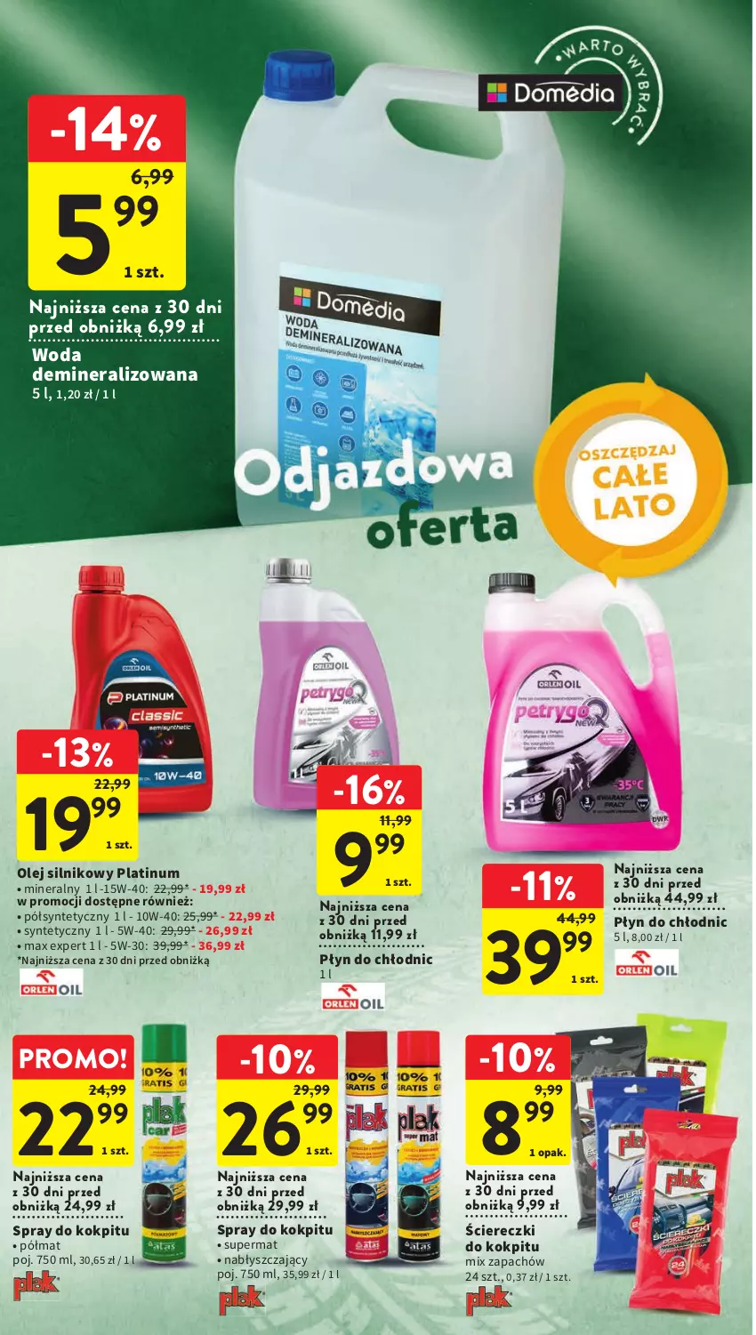 Gazetka promocyjna Intermarche - Gazetka Intermarche - ważna 29.06 do 05.07.2023 - strona 36 - produkty: Olej, Olej silnikowy, Płyn do chłodnic, Woda