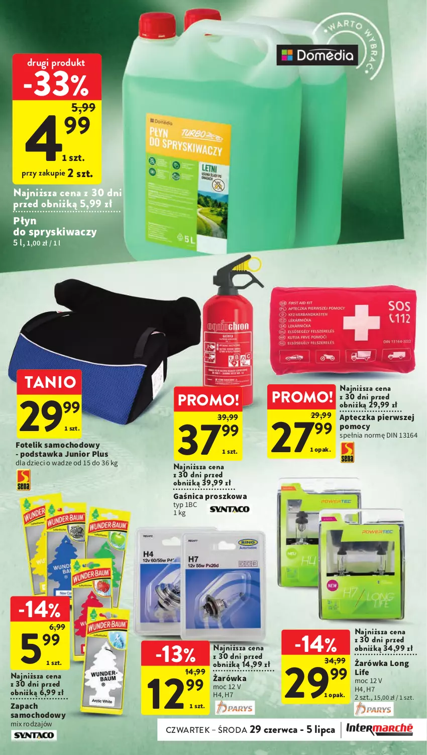 Gazetka promocyjna Intermarche - Gazetka Intermarche - ważna 29.06 do 05.07.2023 - strona 37 - produkty: Dzieci, Fotel, Fotelik, Fotelik samochodowy, Gaśnica, Płyn do spryskiwaczy