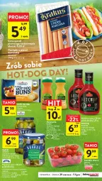 Gazetka promocyjna Intermarche - Gazetka Intermarche - Gazetka - ważna od 05.07 do 05.07.2023 - strona 23 - produkty: Kurczak, Ketchup, Krakus, Ser, Mus, Hot dog, Korniszony, Parówki, Parówki z piersi kurczaka, Kamis, Musztarda