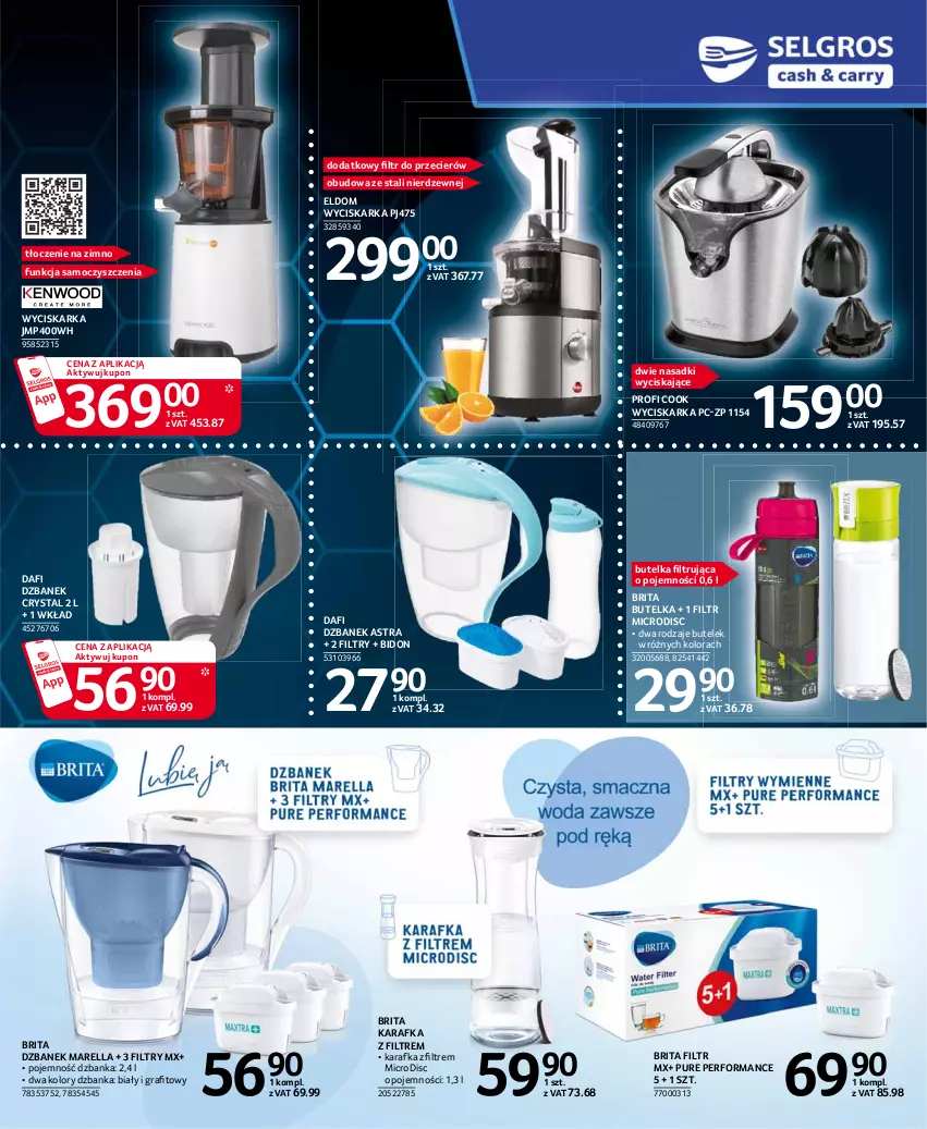 Gazetka promocyjna Selgros - Katalog Elektro - ważna 25.03 do 05.04.2021 - strona 5 - produkty: Brit, Brita, Dzbanek, Gra, Karafka, Pur, Wyciskarka