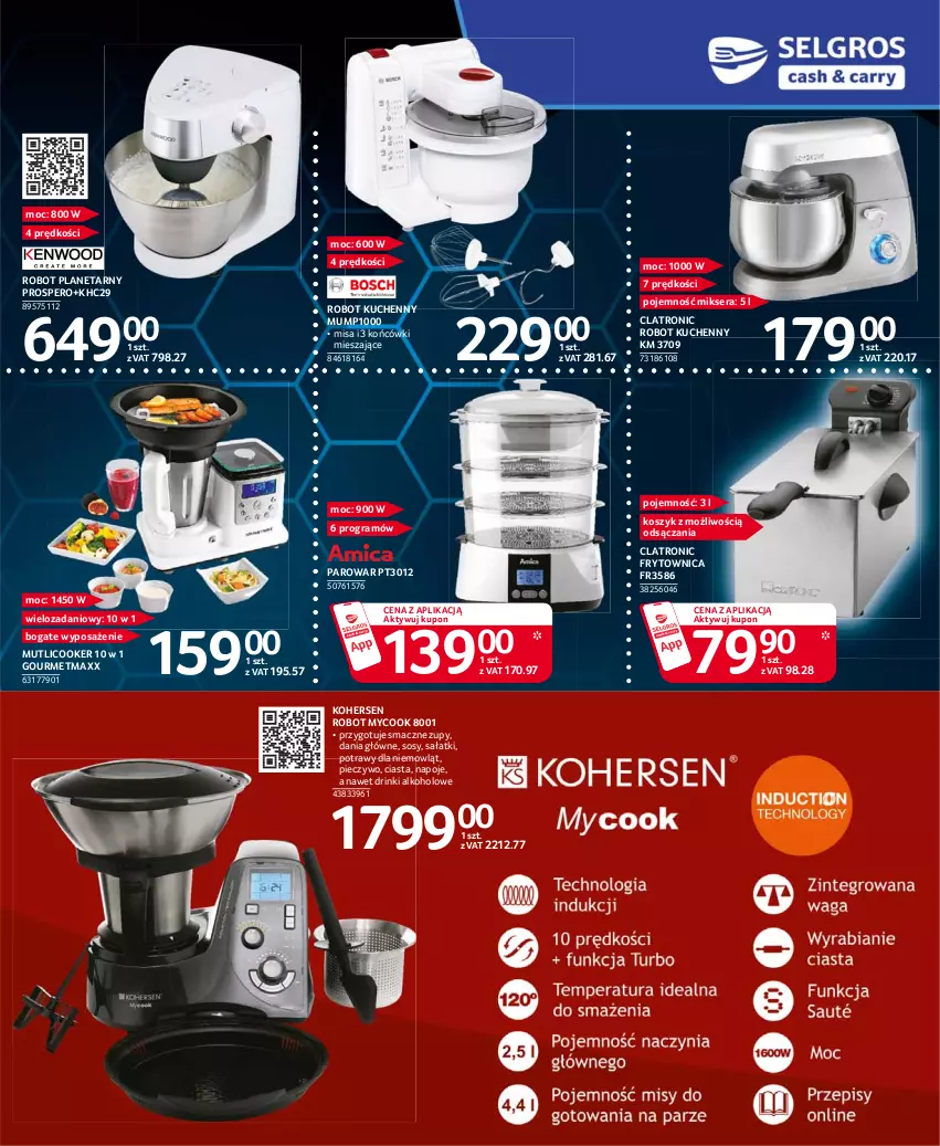 Gazetka promocyjna Selgros - Katalog Elektro - ważna 25.03 do 05.04.2021 - strona 7 - produkty: Danio, Gra, Kosz, Mikser, Napoje, Piec, Pieczywo, Robot, Robot planetarny, Sałat, Ser, Sos