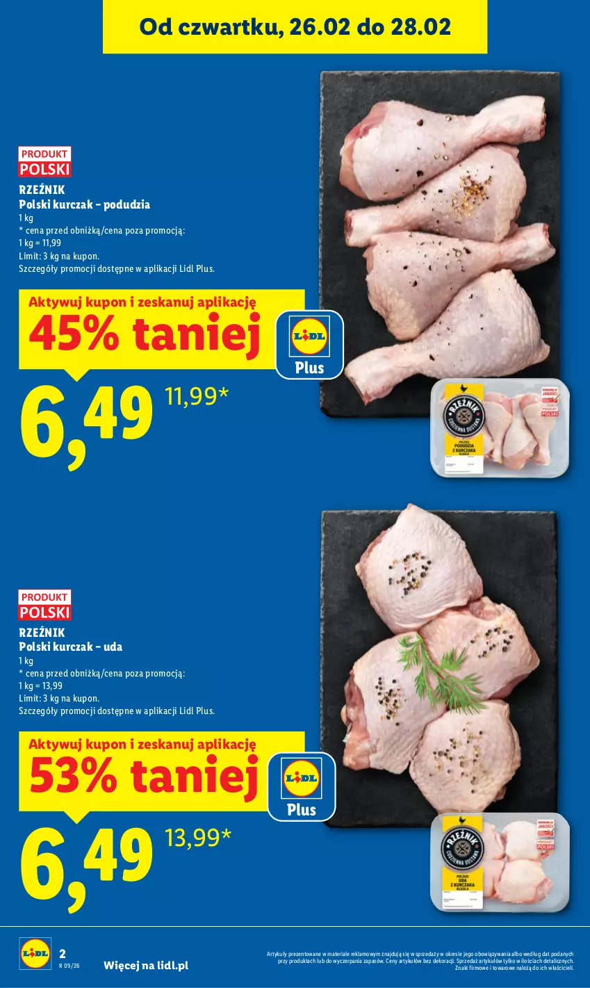 Gazetka promocyjna Lidl - Oferta ważna od 26.02 do 28.02 - ważna 26.02 do 28.02.2026 - strona 2 - produkty: Kurczak
