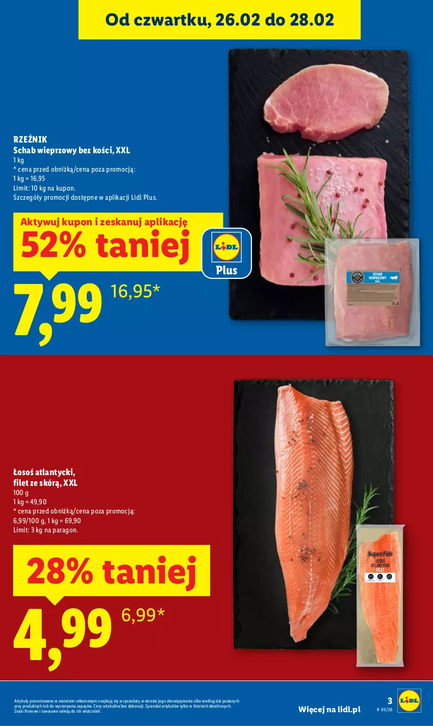 Gazetka promocyjna Lidl - Oferta ważna od 26.02 do 28.02 - ważna 26.02 do 28.02.2026 - strona 3 - produkty: Schab wieprzowy