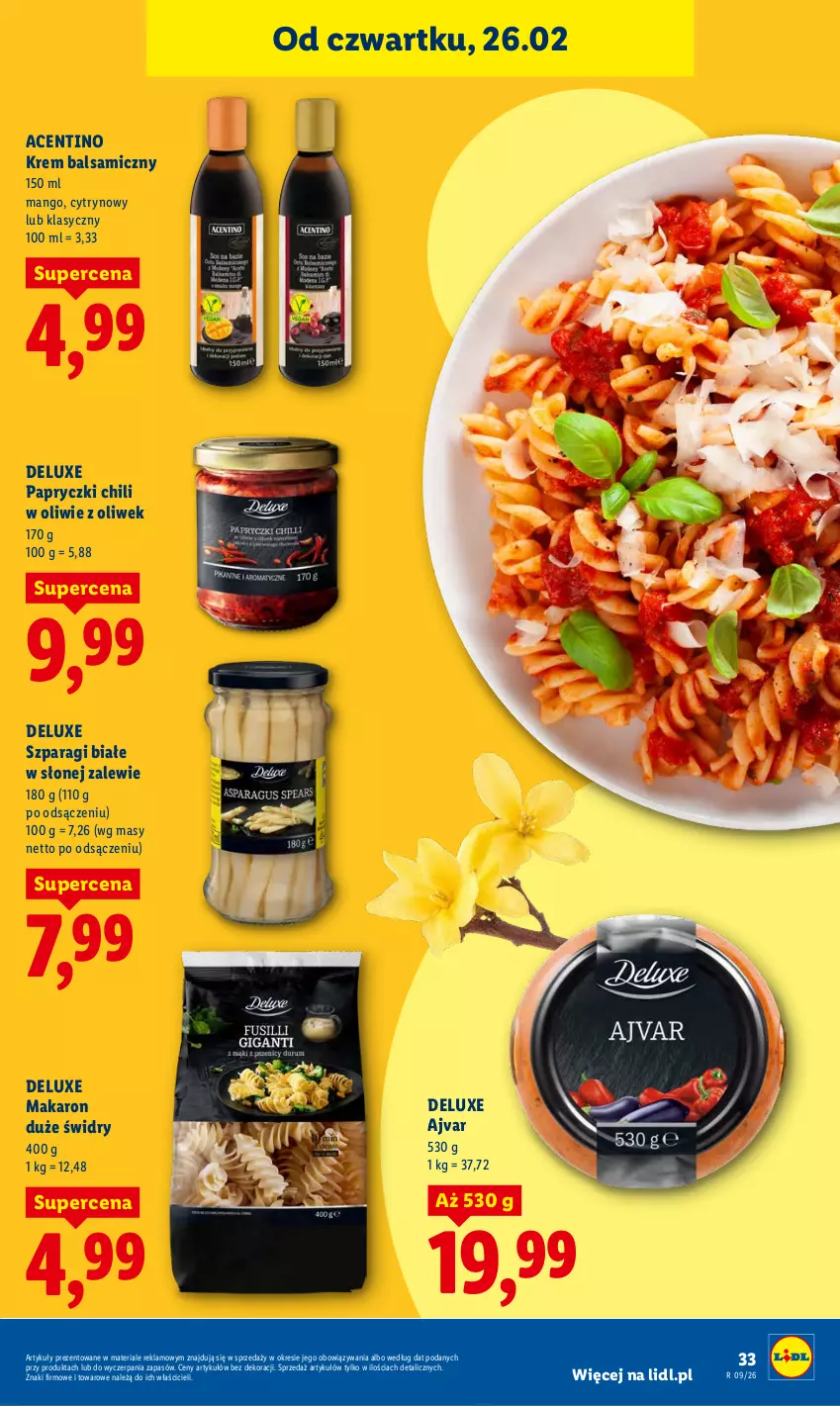 Gazetka promocyjna Lidl - Oferta ważna od 26.02 do 28.02 - ważna 26.02 do 28.02.2026 - strona 33 - produkty: Makaron, Mango